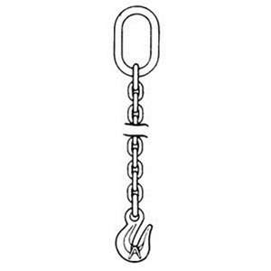    WLL 900 Fastenal Single Branch Sling w/ Grab Hook