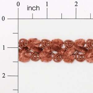  Braided Chenille Gimp   Cinnamon   3/4in 1 Yard