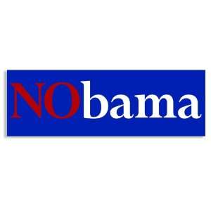  Blue NObama Anti Obama Bumper Sticker: Everything Else