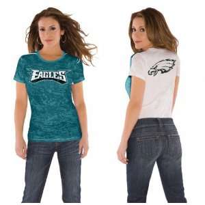 Philadelphia Eagles Womens Superfan Burnout Tee from Touch by Alyssa 