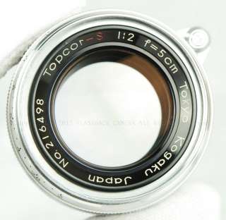   Leotax F w/ Topcor 50mm f/2 Leica LTM Summicron 50 f2 #007287  