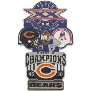  NFL Chicago Bears Super Bowl XX Collectors Pin: Sports 