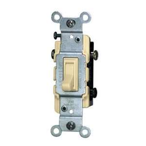  LEVITON C21 01453 02I 3 WAY GROUNDING TOGGLE SWITCH IVORY 