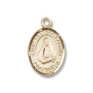  14K Gold St. Frances Cabrini Medal: Jewelry