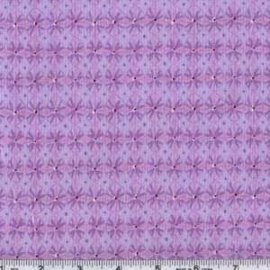  45 Wide Sun Drop Daisy Check Lavender Fabric By The Yard 