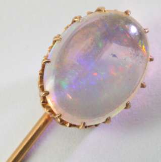   Stick Pin Jelly Opal Cabochon with Subtle Conta Luz Color Play  