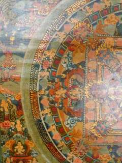21 Old Tibet Tibetan Mandala Thangka Tangka Painting  