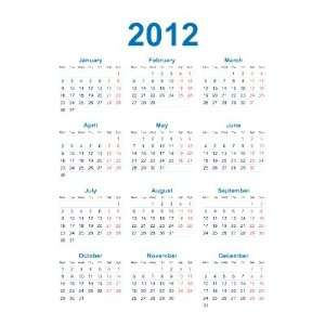  2012 Wallet Calendar   Fully Customizable Business Card Template 