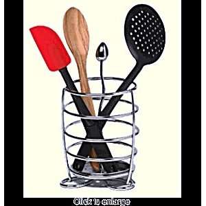 Chrome Utensil Holder:  Home & Kitchen