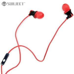  Subjekt Ampd Earphones with Microphone   Red: Electronics