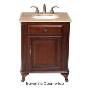  Stufurhome GM 2212 27 Dark Cherry Single Vanity: Home 