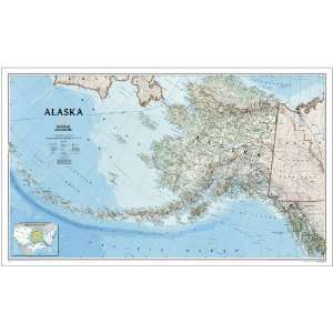   National Geographic Alaska Political Map, Laminated