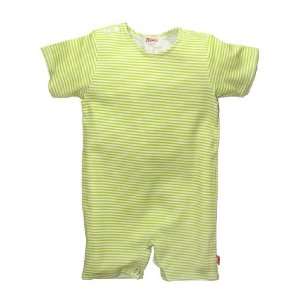  Candy Stripe Romper Bodysuit by Zutano   Lime   0 6 Mths 