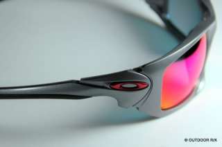 NEW OAKLEY SCALPEL Dark Grey / Red Iridium Sunglasses OO9095 04 