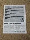 1964 STOEGER ARMS ADVERTISEMENT SHOTGUN AD ZEPHR DARNE