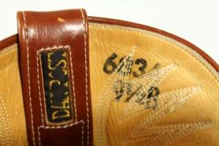 womens brown DAN POST COWBOY BOOTS western GENUINE LIZARD leather 9.5 
