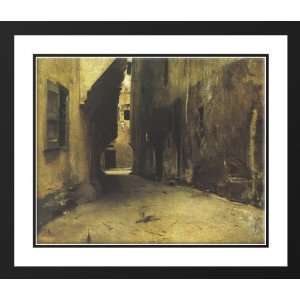   34x28 Framed and Double Matted A Street in Venice: Sports & Outdoors