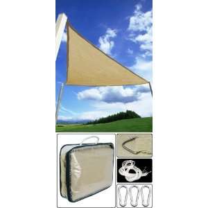   : 16.5 Ft Beige Triangle Sun Sail Shade Canopy: Patio, Lawn & Garden
