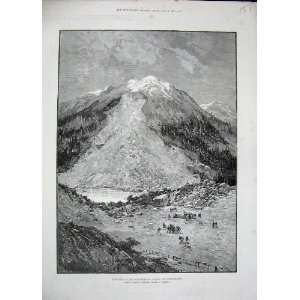   1887 Earthslip Schachenthal Canton Uri Switzerland Art: Home & Kitchen