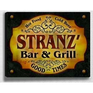  Stranzs Bar & Grill 14 x 11 Collectible Stretched 