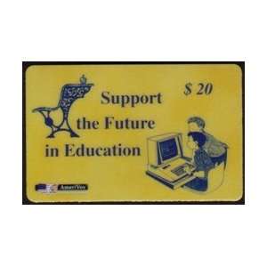 Collectible Phone Card: $20. Support The Future In Education (Children 