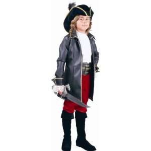  Kids Captain Morgan Pirate Costume (Size:X small 4 6 