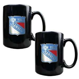   Rangers 2 Piece Matching NHL Ceramic Coffee Mug Set: Kitchen & Dining