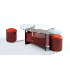  3011B L Coctail Table with Storages: Home & Kitchen