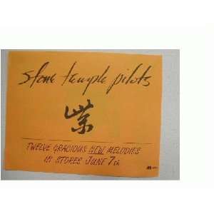  Stone Temple Pilots Two Sided Handbill Poster STP 