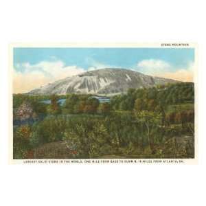 Stone Mountain, Atlanta, Georgia Premium Poster Print, 8x12  