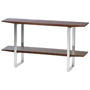   Four Rectangle Console With Brushed Steel Legs: Home & Kitchen