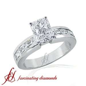   Radiant Cut Diamond Engagement Ring 14K SI1 EGL: Fascinating Diamonds