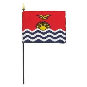  Kiribati 4 x 6 Stick Flag: Patio, Lawn & Garden
