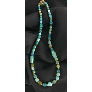  AAA 18K GOLD CARICO LAKE TURQUOISE NECKLACE!~: Everything 