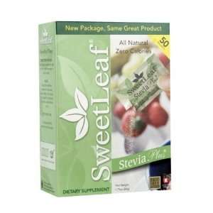 SweetLeaf Stevia Plus Natural Sweetener Crystal Packets, 50 count 