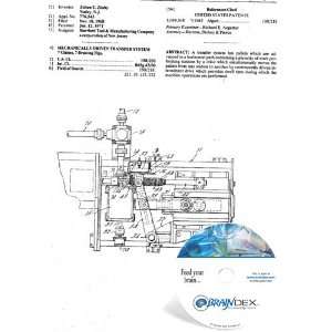  NEW Patent CD for MECHANICALLY DRIVEN TRANSFER SYSTEM 