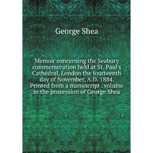  Memoir concerning the Seabury commemoration held at St. Paul 