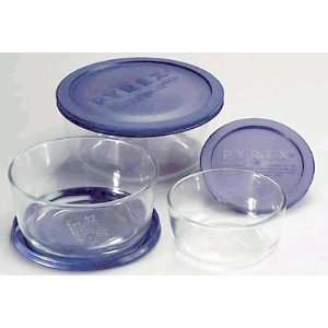   Piece Round Bowl Set w/ Plastic Covers: Kitchen & Dining