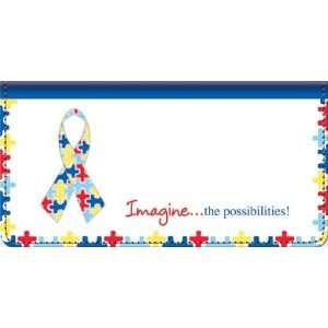  Autism: Imagine Checkbook Cover: Office Products