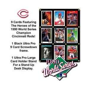 Cincinnati Reds 1990 World Series Champions Card Display:  