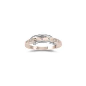  Diamond Ring   Pink & White Gold Diamond Ring in 14K Gold 