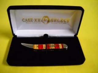 Case XX 2001 Select Candy Stripe Small TexasToothpick 2443 Knife NEW 