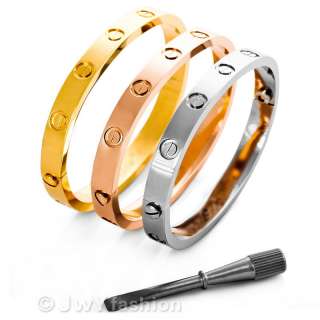 MENS Copper Stainless Steel Screws Bracelet Bangle Cuff vc944 1  