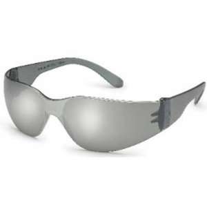 Starlite Safety Glasses   Gray Temple   Silver Mirror Lens 