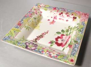 NEW XL Square Candy Tray, Millefleurs From GIEN NEW  