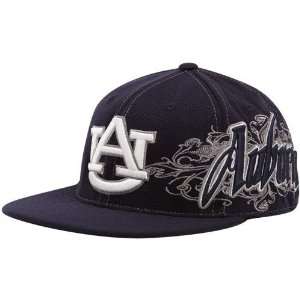 Top of the World Auburn Tigers Navy Blue Quake 1 Fit Flex Hat:  