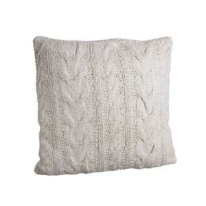 Midwest CBK 20 by 20 Inch Ivory Cable Knit Pillow 