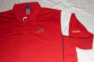 St Louis Cardinals Victory Polo Shirt 2XL Reebok MLB  