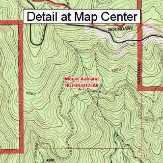 USGS Topographic Quadrangle Map   Mount Ashland, Oregon (Folded 
