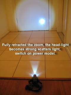 Quality CREE LED Head Light / Headlamp   Zoom Spotlight  